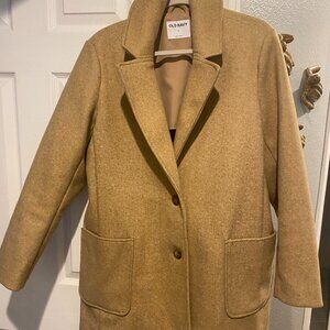 Old Navy Tan Women’s Med Length Dress Coat Size Large